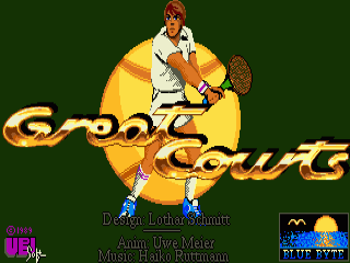 Pro Tennis Tour title screen for Amiga